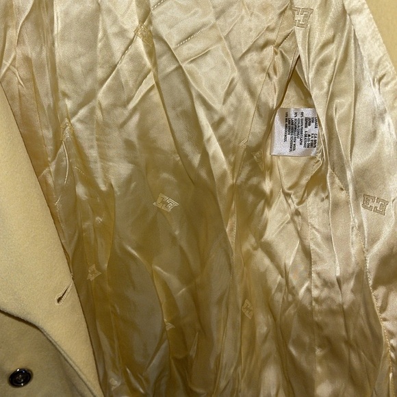 Vintage Escada Double Breasted Yellow Blazer Rabbit New Wool Angora  36. P - Picture 7 of 7